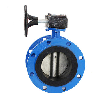 远大 涡轮铸铁法兰衬胶蝶阀 DN100 D341X-16Q PN16