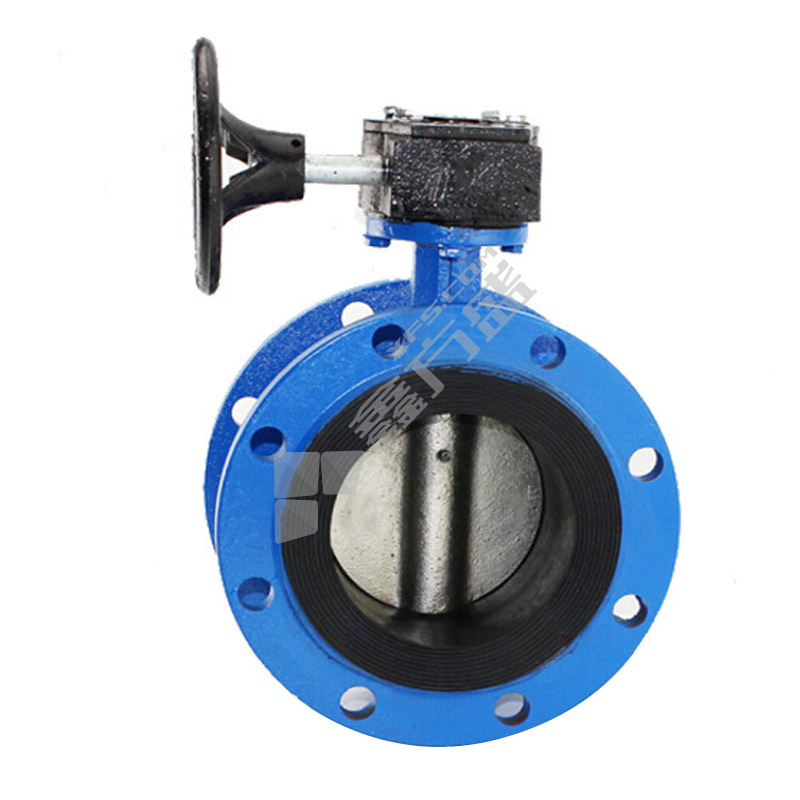 远大 涡轮铸铁法兰衬胶蝶阀 DN100 D341X-16Q PN16