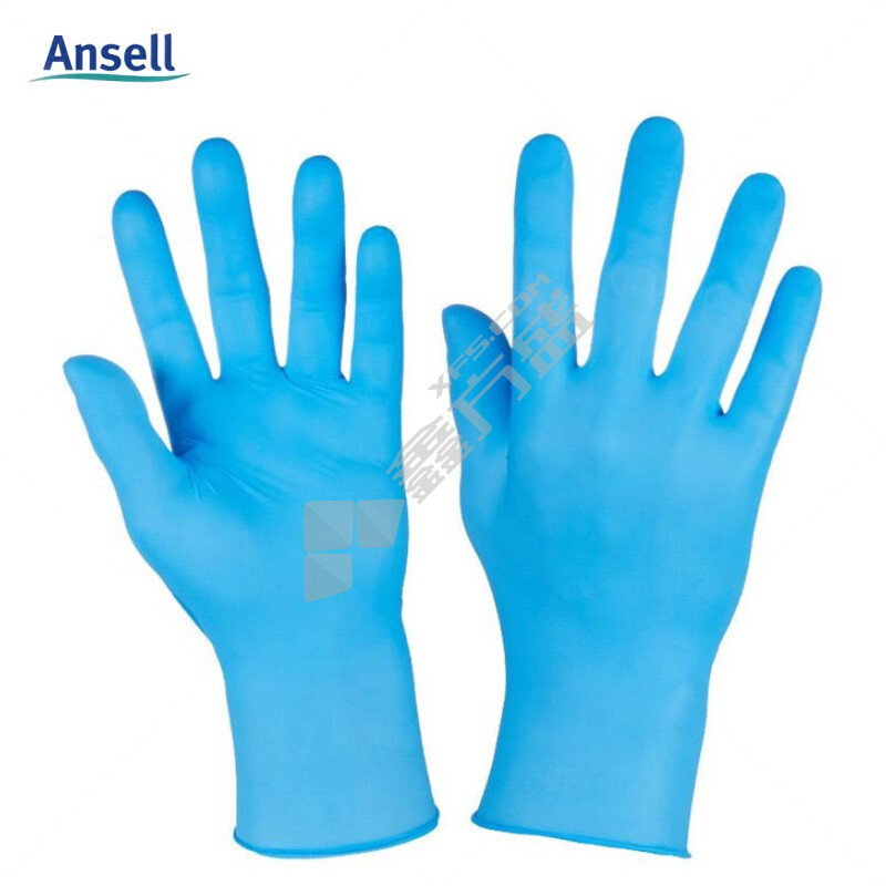 安思尔 10-134一次性丁睛手套 10-134 M 蓝色 