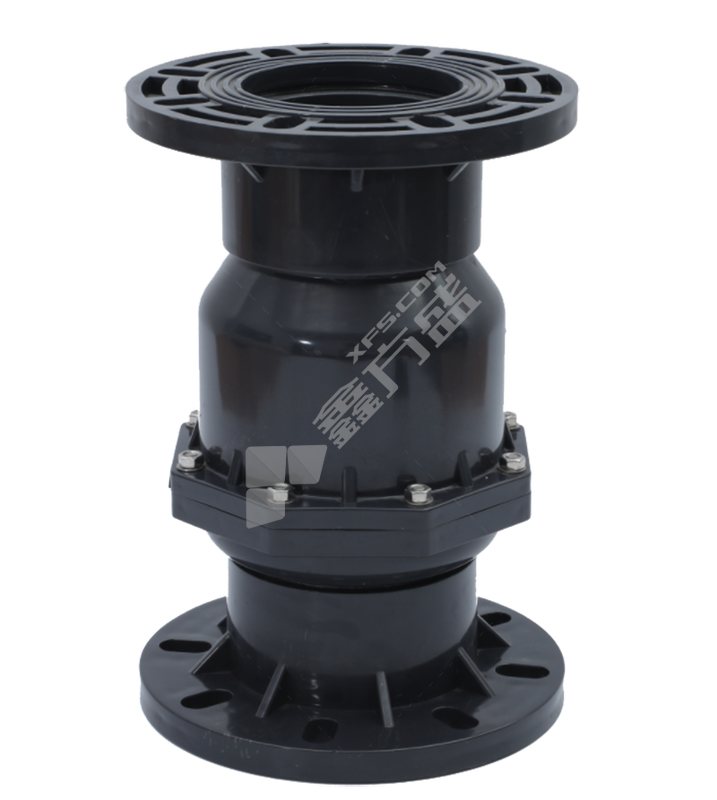 三佑 PVC-U工业用法兰式翻板止回阀 Φ63/PN10