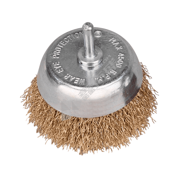 东成 杯型钢丝刷 镀铜钢丝 电钻 Φ75