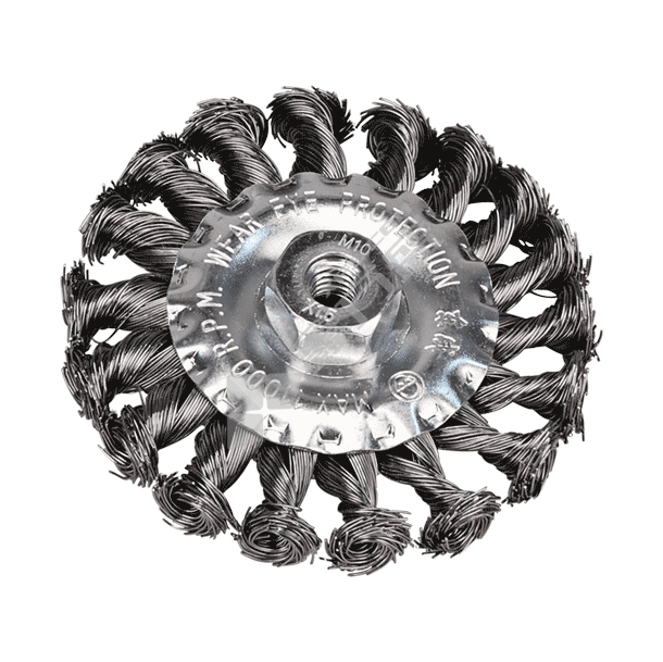 东成 轮型钢丝刷 纽丝钢丝角磨机用Φ75