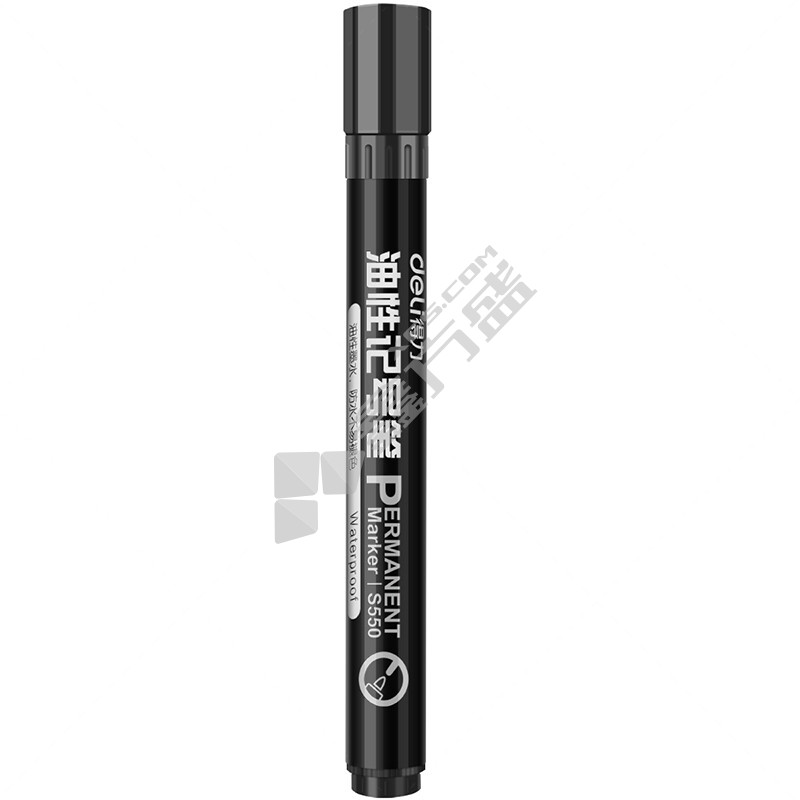得力 S550 思達記號筆粗頭 黑色 單頭 1.8mm