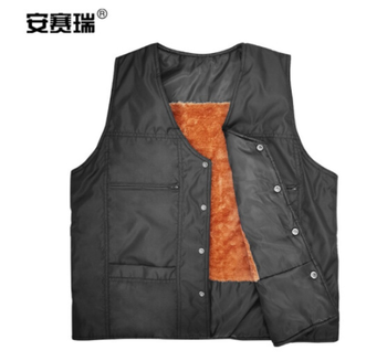 安赛瑞 冬季加厚加绒工作马甲 XL码 25634