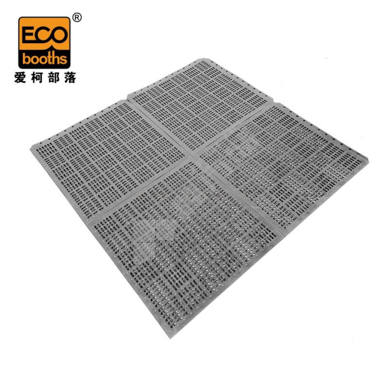 爱柯部落 洁伦2.0PVC疏水防滑垫 30cm*30cm*12mm 浅灰色 E2010802014