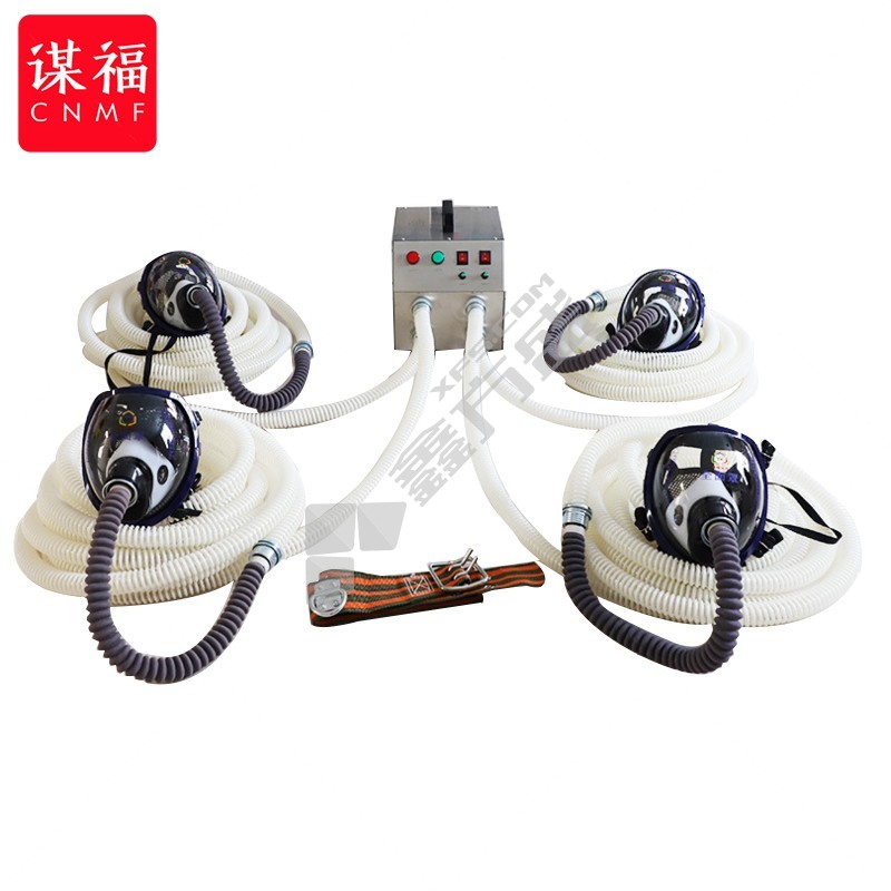 谋福 便携式长管呼吸器防毒面罩 186 标准款 四人20米