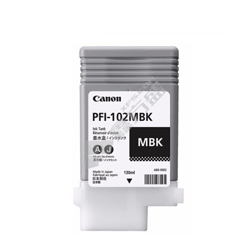 佳能PFI-102 墨盒 PFI-102MBK