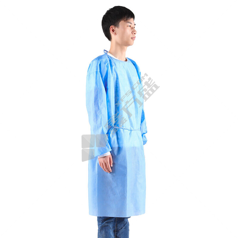 谋福 25克针织一次性普通PP无纺布隔离衣 M码