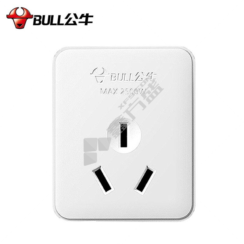 公牛 明装式三孔 插座 GN-Z2 白色 10A