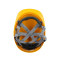 代尔塔 安全帽102106 102106 ABS旋钮带透气孔 黄色