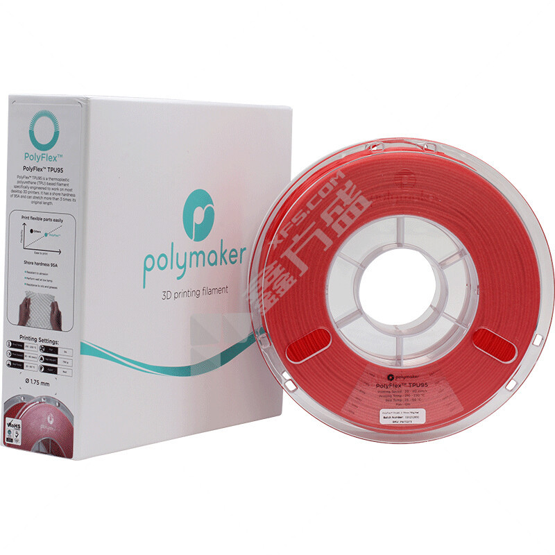 polymaker TPU柔性3D打印耗材 1.75mm 750g/Rol   硬度95A