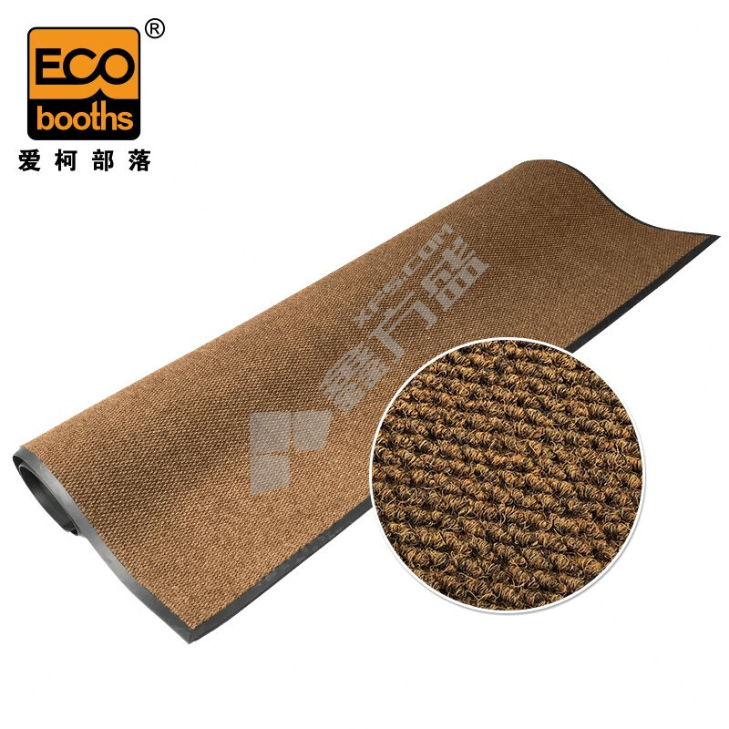 爱柯部落 欧特菠萝纹有效刮沙除尘吸水防滑垫 1m*1.5m*10mm 棕色 E2010214004