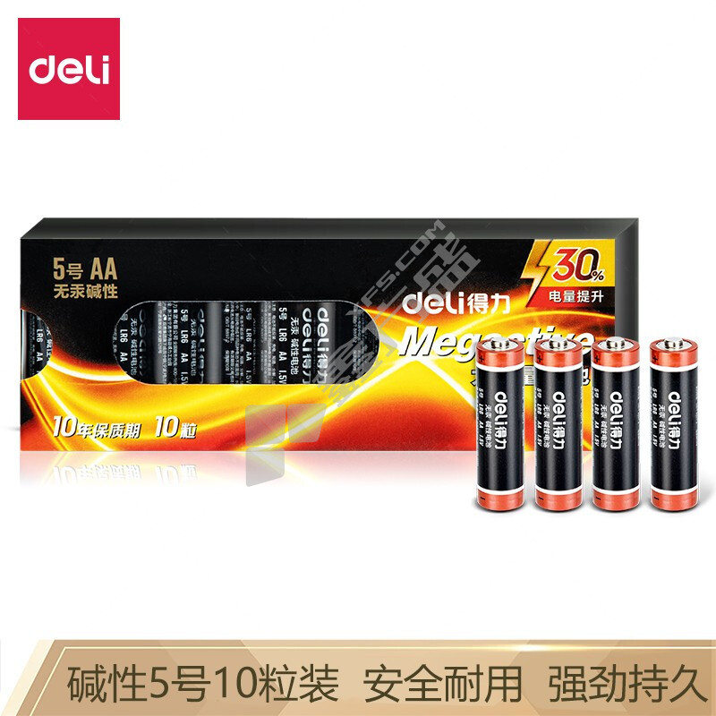 得力 18502 碱性电池 黑色 18502 5号 1.5V
