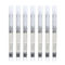 齐心 RP606 直液式签字笔 透明 黑色 0.5mm RP606