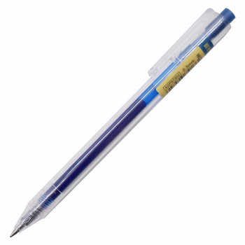 晨光 AGP87902 按动中性笔 透明 蓝色 0.5mm AGP87902