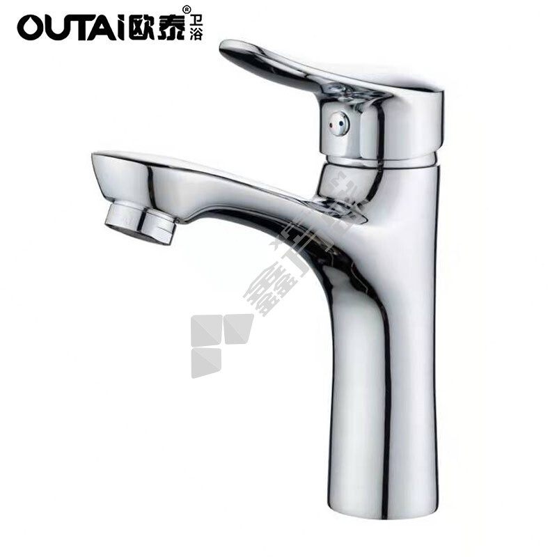 欧泰 OT-801101 单柄单孔 面盆龙头 冷热款含软管 铜