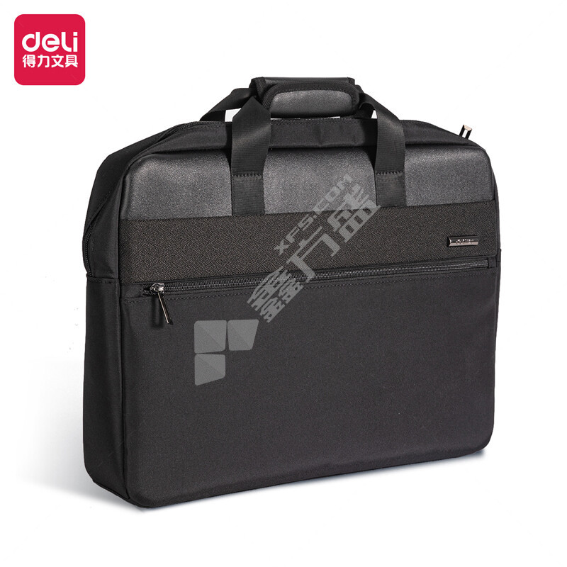 得力 63799公文包 410*320*65mm 黑色 牛津布