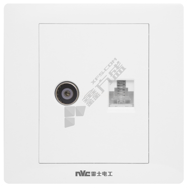 雷士 一位电视+六类信息 面板插座 Q2系列