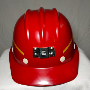 鑫马 玻璃钢三筋型矿用安全帽 红色 玻璃钢