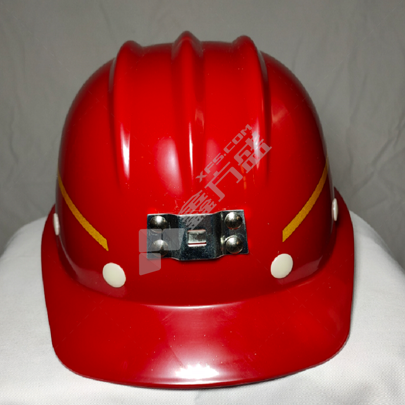 鑫马 玻璃钢三筋型矿用安全帽 红色 玻璃钢