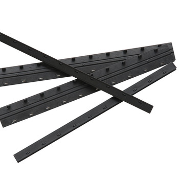 得力 孔装订夹条 300*3mm 3824 黑色