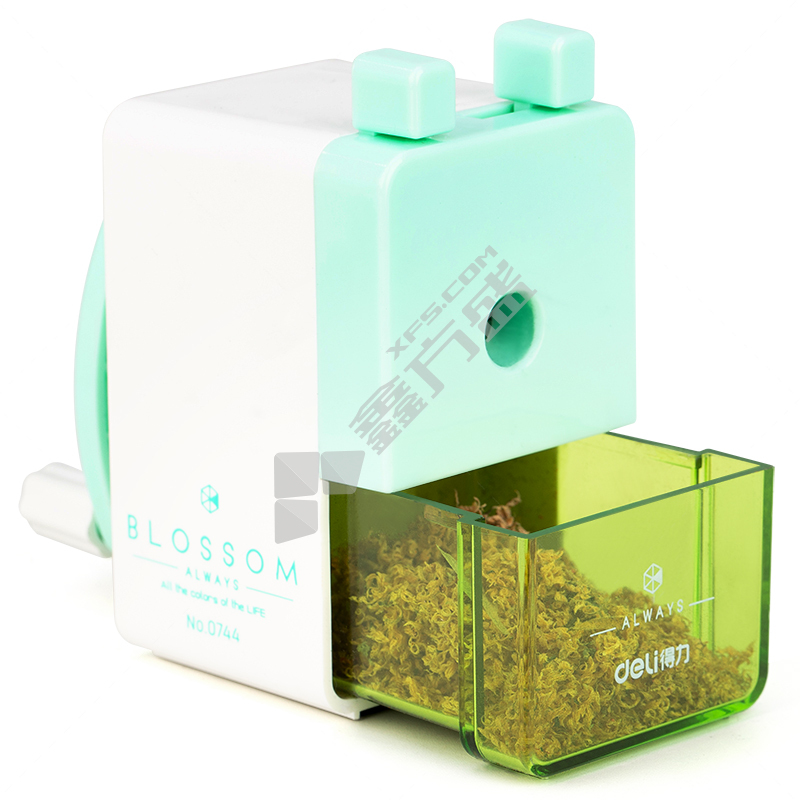 得力 0744 手动削笔机 绿色 85*46*52mm