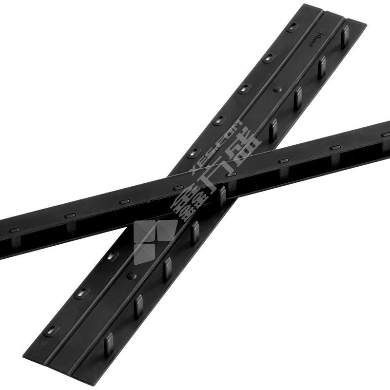 得力 孔装订夹条 300*10mm 3827 黑色