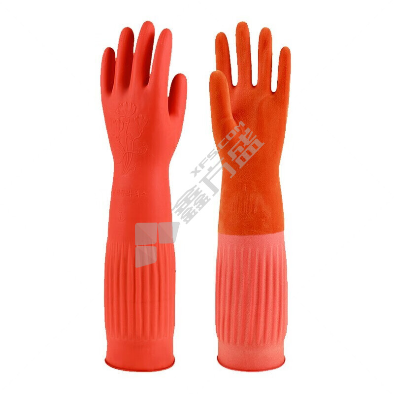 帮手仕 H10120 保暖乳胶清洁手套 H10120 均码 红色