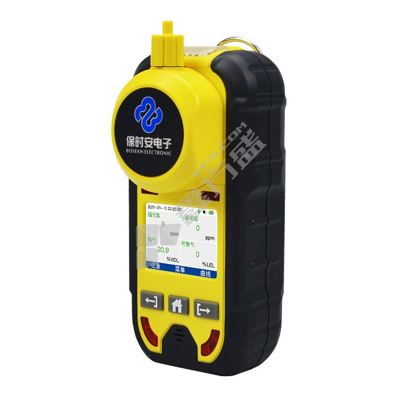 保时安 复合式四合一标准版泵吸式气体检测仪 BH-4C EX O2 H2S CO