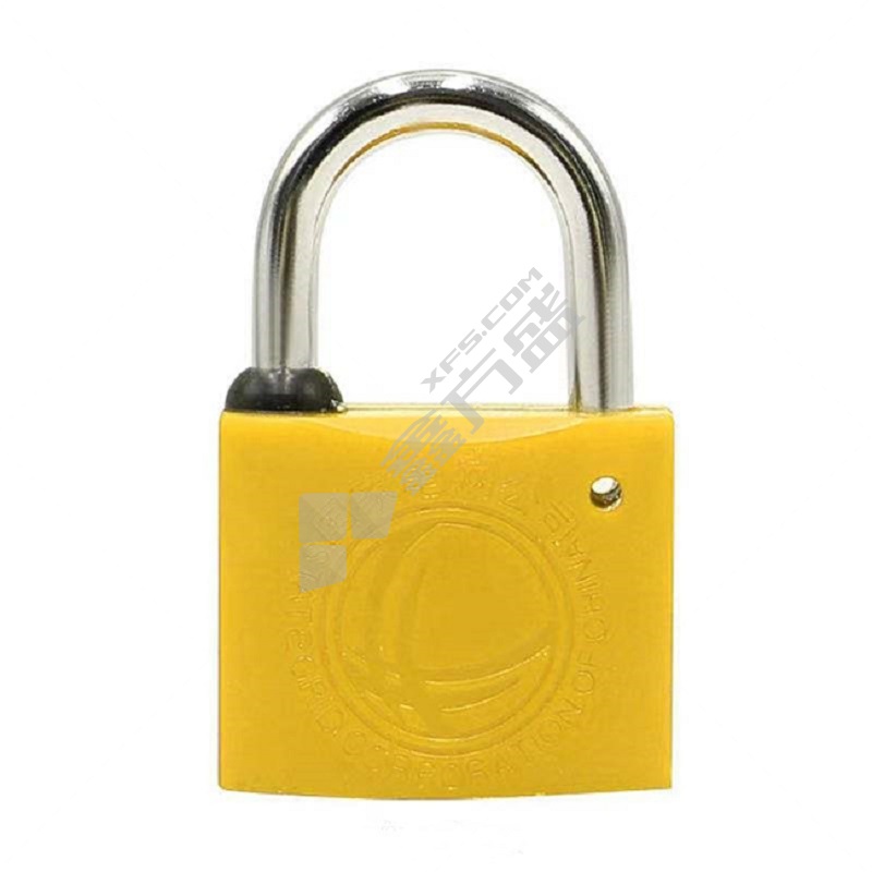 罕码 电力表箱塑钢挂锁 黄色 XHMLK3068 宽40mm 高40mm