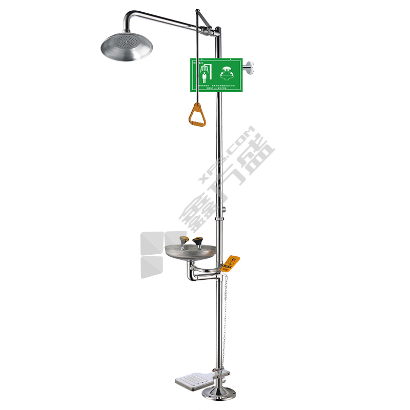 润旺达 紧急冲淋洗眼器手动脚踏联用由任式连接 WJH0858