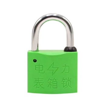 罕码 电力表箱塑钢挂锁  绿色 XHMLK3046 宽30mm 高40mm
