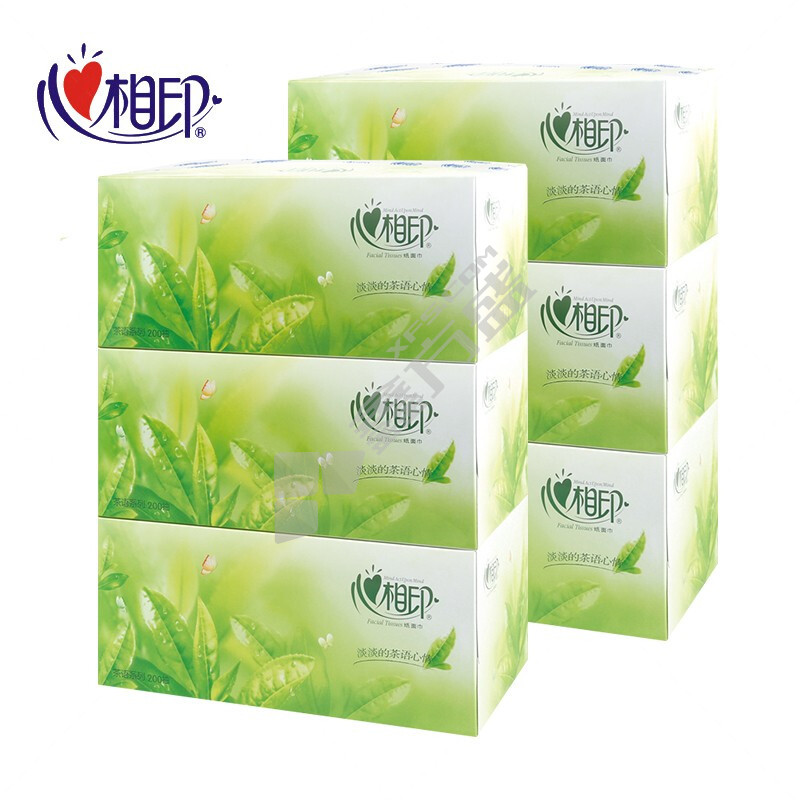 心相印 H200 盒装抽纸 2层 190*210mm*200 抽*3 盒/提 茶语系列