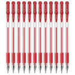 得力 6600中性笔 0.5mm 中性笔 红