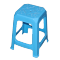 家用塑料凳子 45cm*27cm*37cm 蓝色