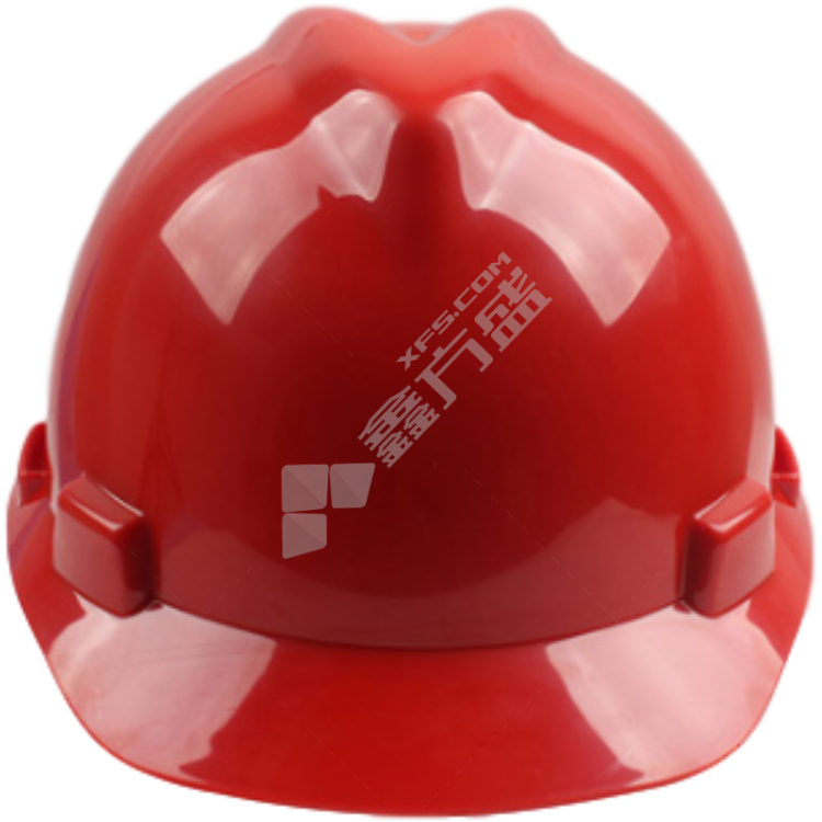 梅思安 V型PE标准型安全帽配超爱戴帽衬 10172904 红色