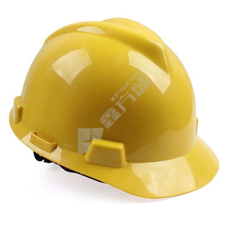 梅思安 V型PE标准型安全帽配超爱戴帽衬 10172902 黄色