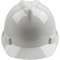 梅思安 V型PE标准型安全帽配超爱戴帽衬 10172901 白色