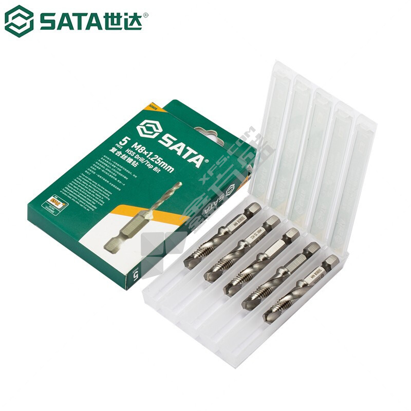世达 SATA高速钢复合丝锥钻5件套 M8x1.25MM/50808
