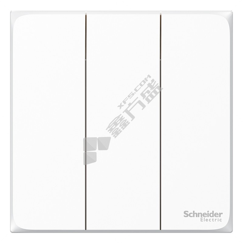 施耐德 三位单控 开关面板 皓呈系列