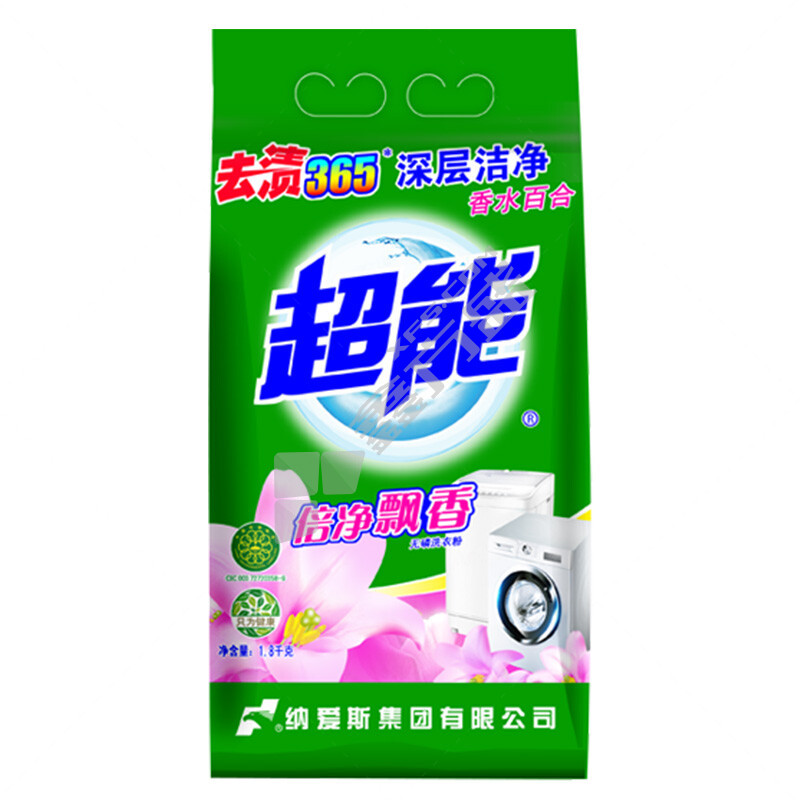 超能 去渍365飘香无磷洗衣粉 1800g 飘香无磷