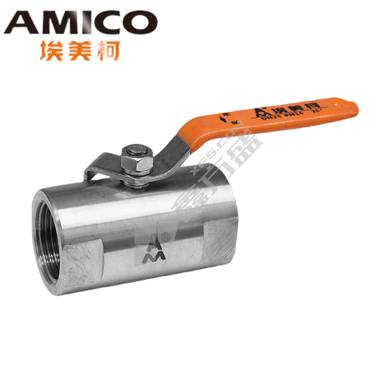 埃美柯 AMICO 8252B不锈钢丝扣球阀棒式 镀铬铜芯 PN25 QQ11F-25P-DN25