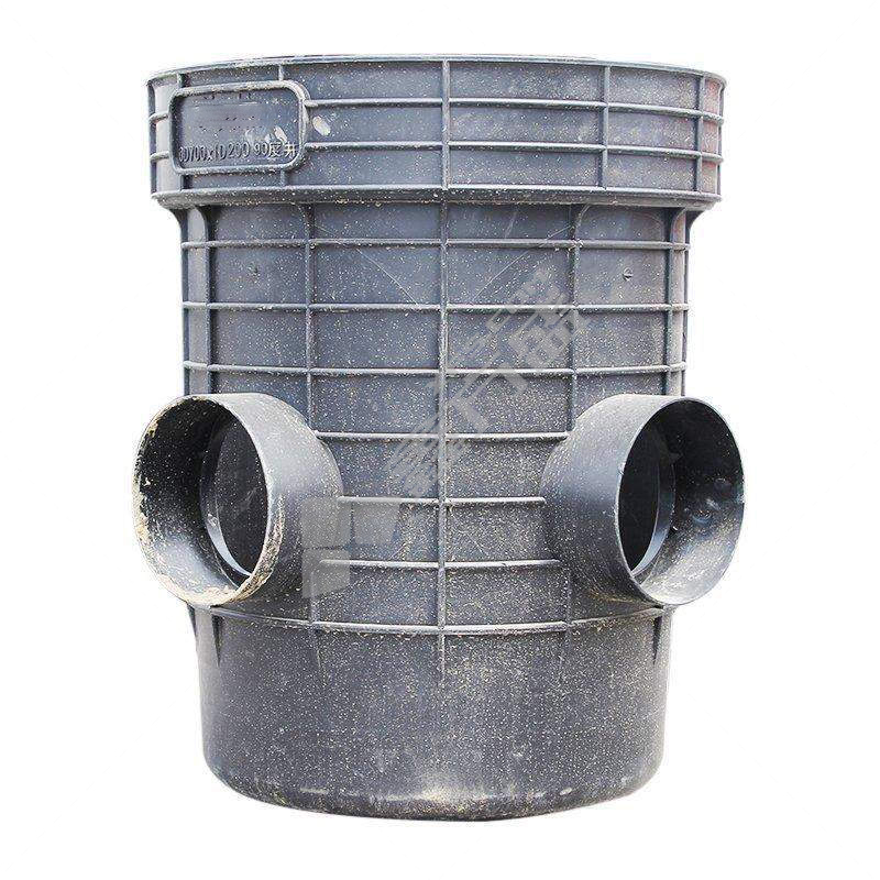 天和鑫迈 塑料检查井沉泥式90度弯头井座 带收口井