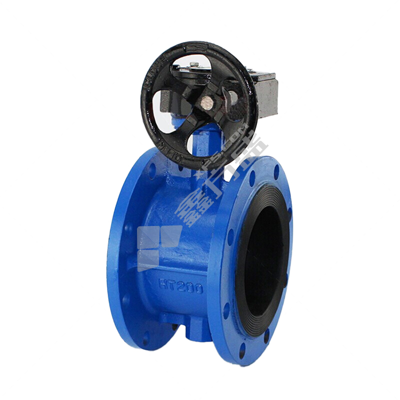 军康 铸铁涡轮法兰蝶阀