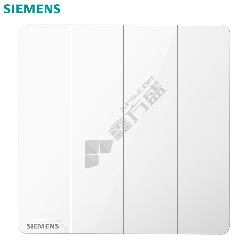 西门子 四位单控 开关面板 皓彩系列