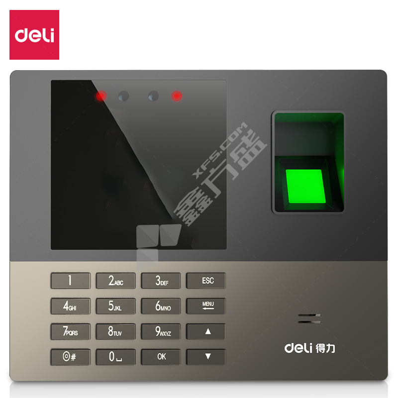 得力deli 13888S 考勤机 银灰 13888S 