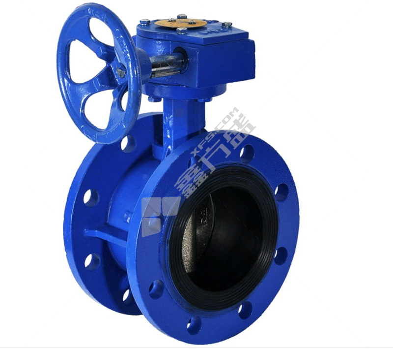 军康 铸铁涡轮法兰蝶阀