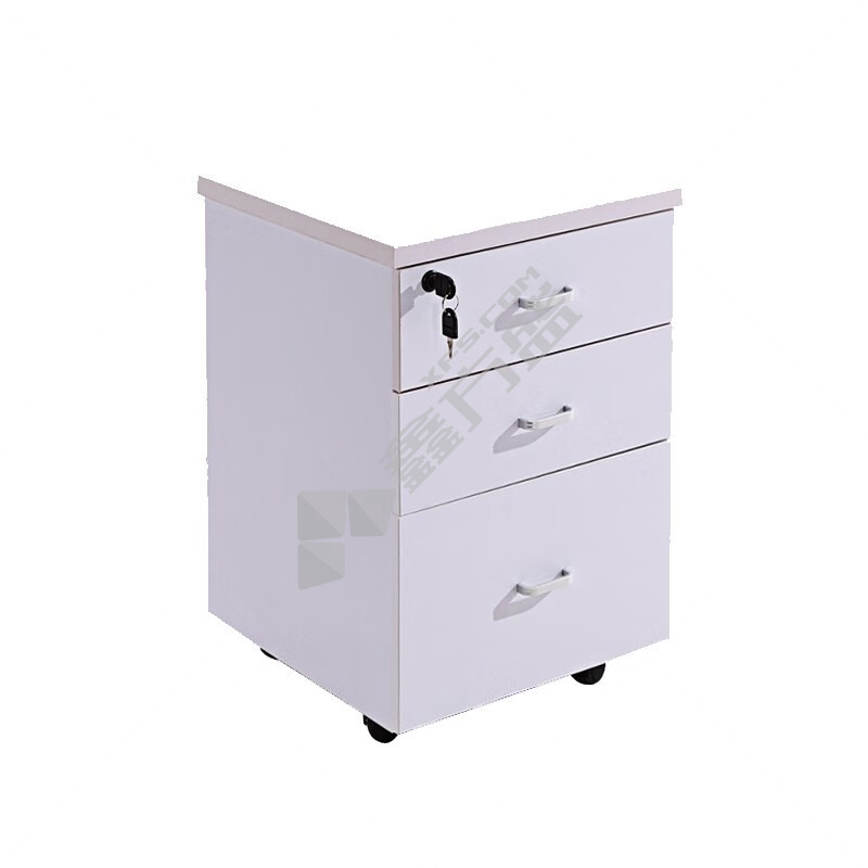 荣美盛 白色 E1级颗粒板 储物活动柜 400*400*600mm