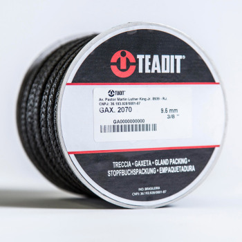 TEADIT/泰迪 2070芳纶芯石墨四氟线盘根 8×8mm(5的倍数起拍) 5千克每盒