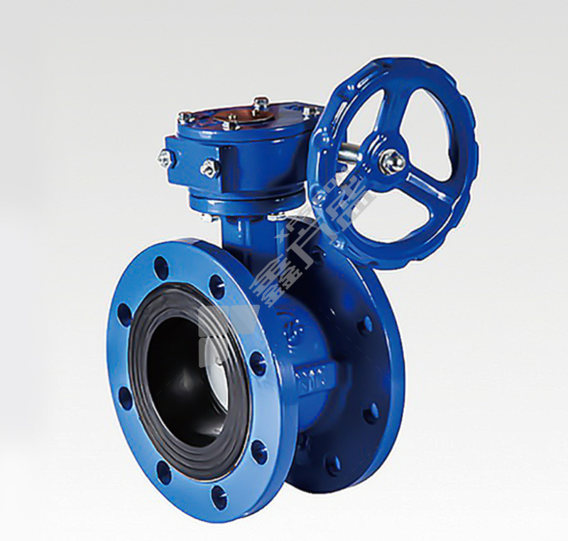 军康 铸铁涡轮法兰蝶阀